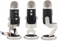 USB-микрофон «Blue Yeti PRO» со стерео, кардиоидной, всенаправленной и двунаправленной записью