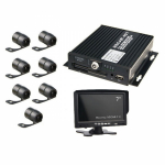 Видеорегистратор для автошколы NSCAR 702 готовый комплект: 4х канальный регистратор, 7 камер, 7″монитор, микрофон